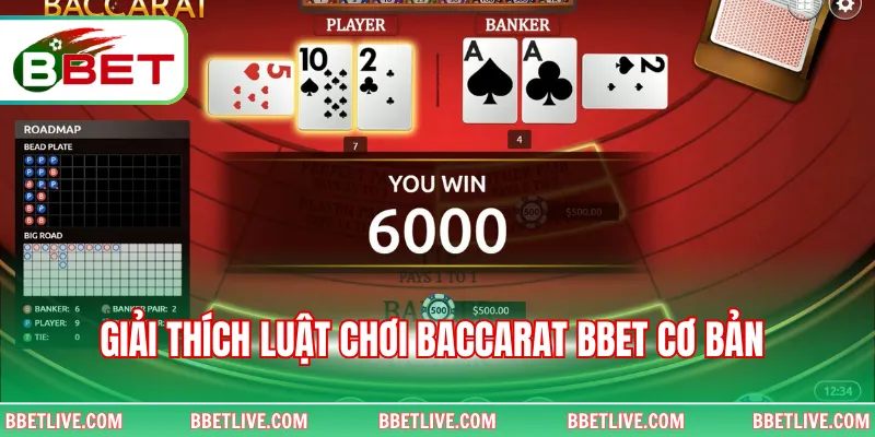 Giải thích luật chơi Baccarat BBet cơ bản 